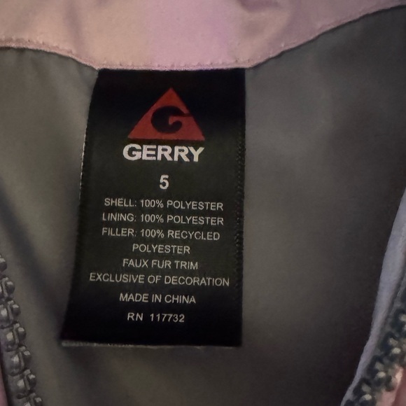 Toddler Girls Size 5, Pink and Gray Hooded Zippered Jacket - Picture 6 of 6